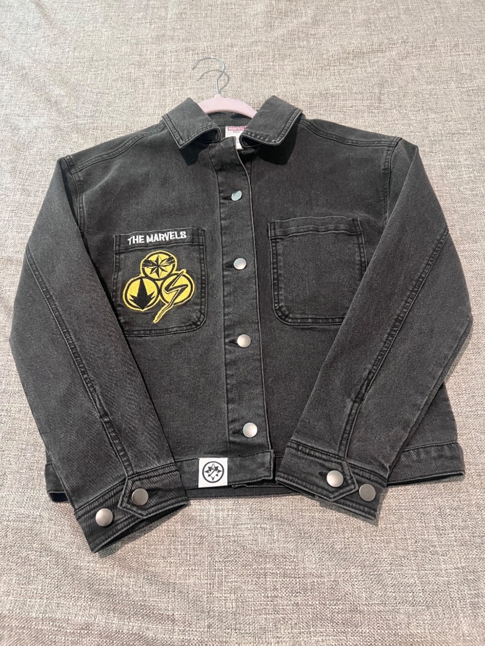 Marvel “The Marvels” Black Denim Jacket – XS - Picture 11 of 13